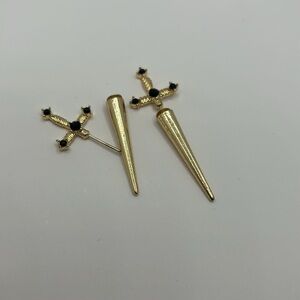 Short Sword Dagger Earrings